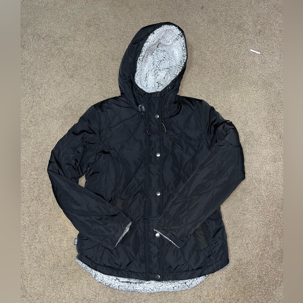 Black Free Country faux fur lined Coat